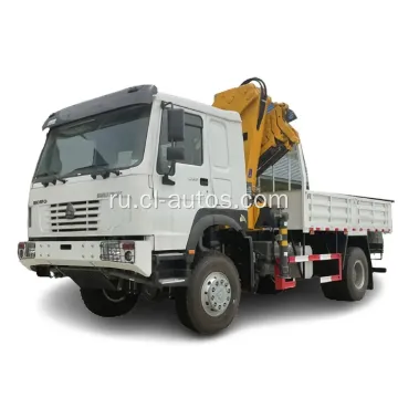 Sinotruk Howo Off Road Cargo Truck 4x4 с 10ton Knuckle Crane